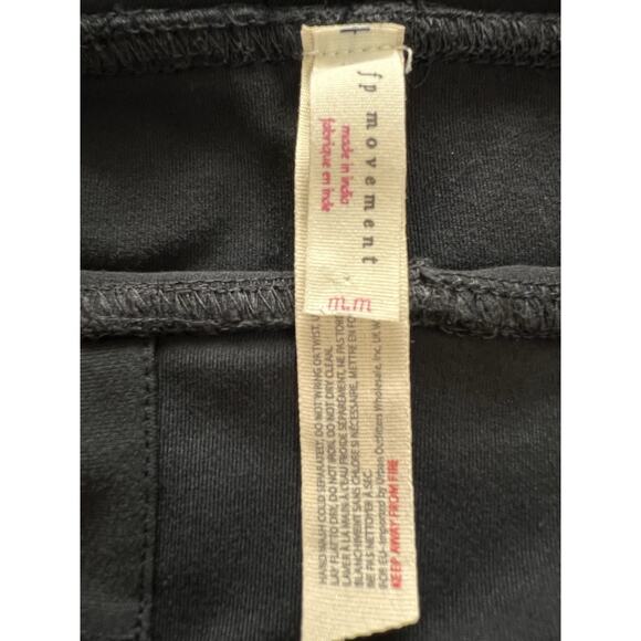 Free People Movement Vision Leggings Women’s Medium Black Bohemian Hippie Yoga - Picture 4 of 9